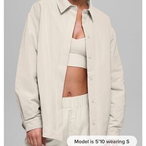 ALO Yoga SOCIALITE Shacket in BONE NWT